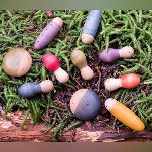 Grapat wooden colourful bug set